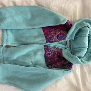 Kids Fleece Jacket - Light Blue and Purple